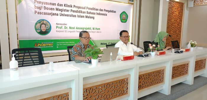 Tingkatkan Kualitas Penelitian, Magister Pendidikan Bahasa dan Sastra Indonesia Unisma Mengadakan Klinik Penyusunan Proposal
