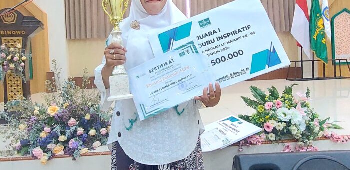 Alumni Magister Pendidikan Bahasa Indonesia Khusnul Fatimah, S.Pd, M.Pd meraih Juara 1 Lomba Guru Kreatif